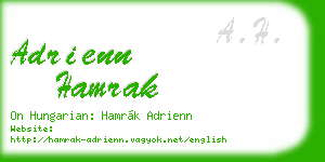 adrienn hamrak business card